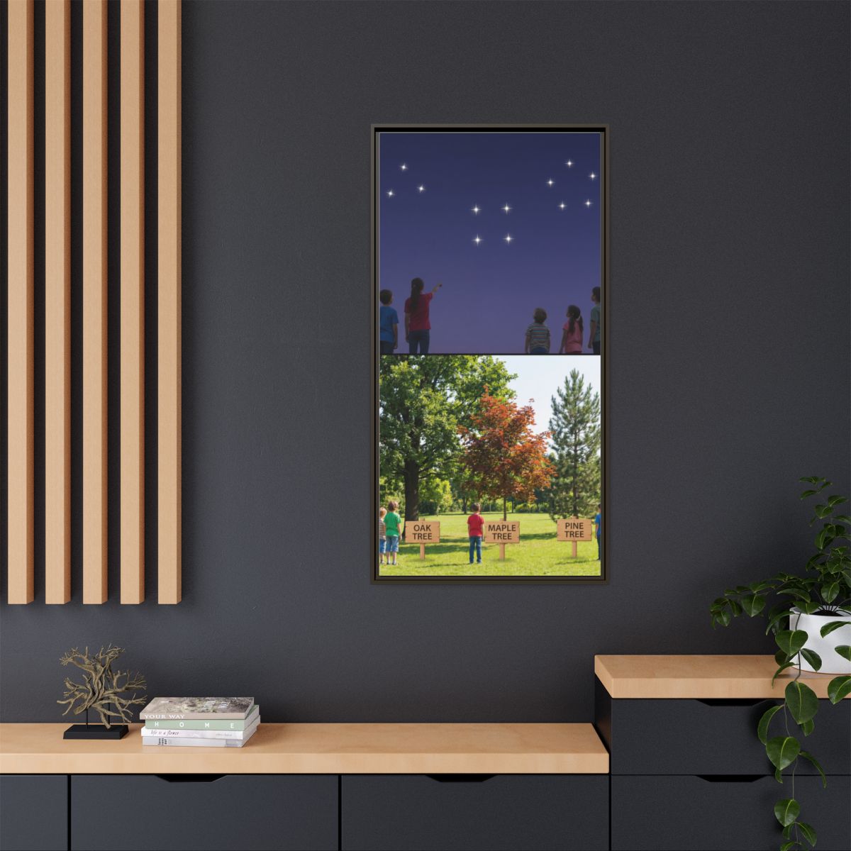 Framed Matte Canvas - Discovery — Espresso / 1.25"