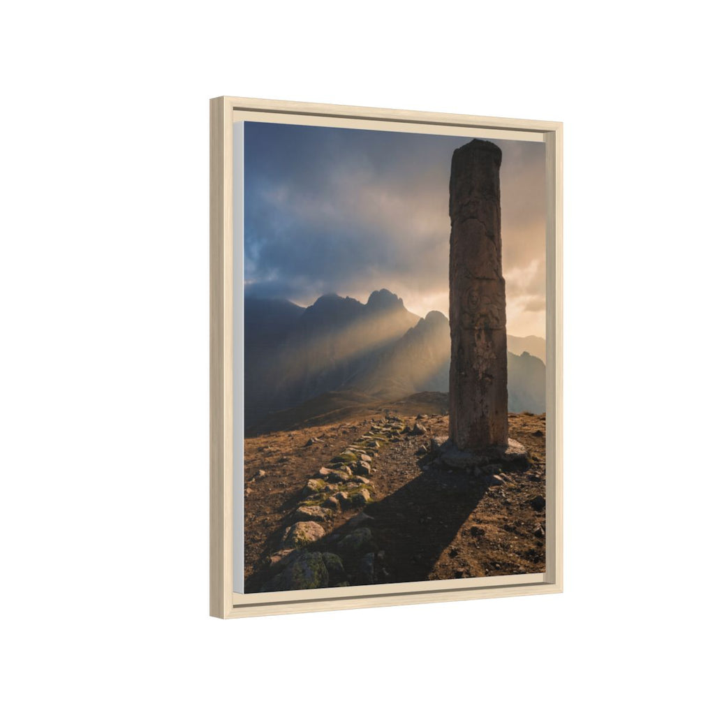 Framed Matte Canvas - Sun Peak
