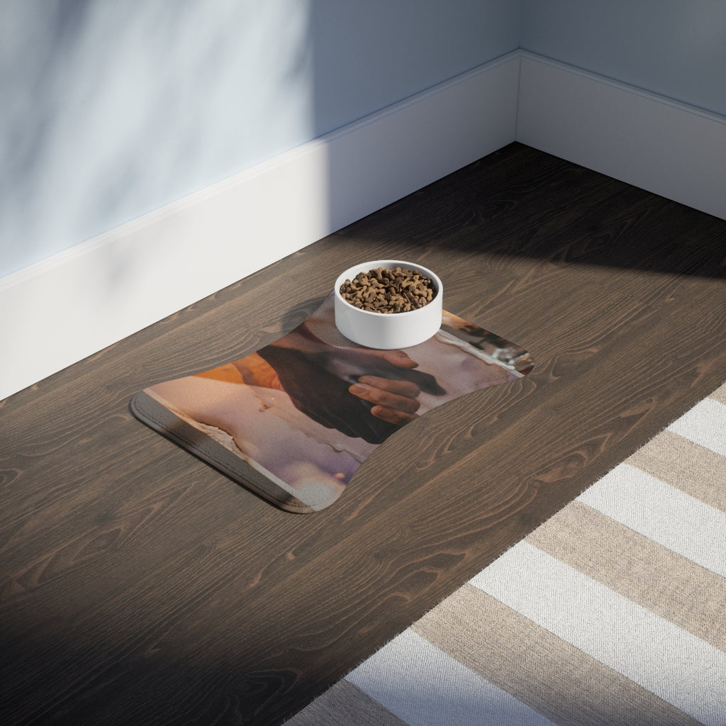 Pet Feeding Mat - Warm Sepia Tone | Echovira Gallery