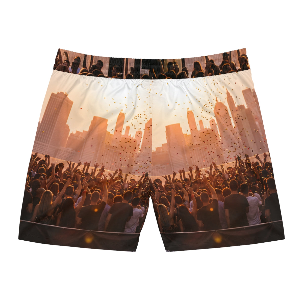 Men's Mid-Length Swim Shorts - City Lights | Echovira...