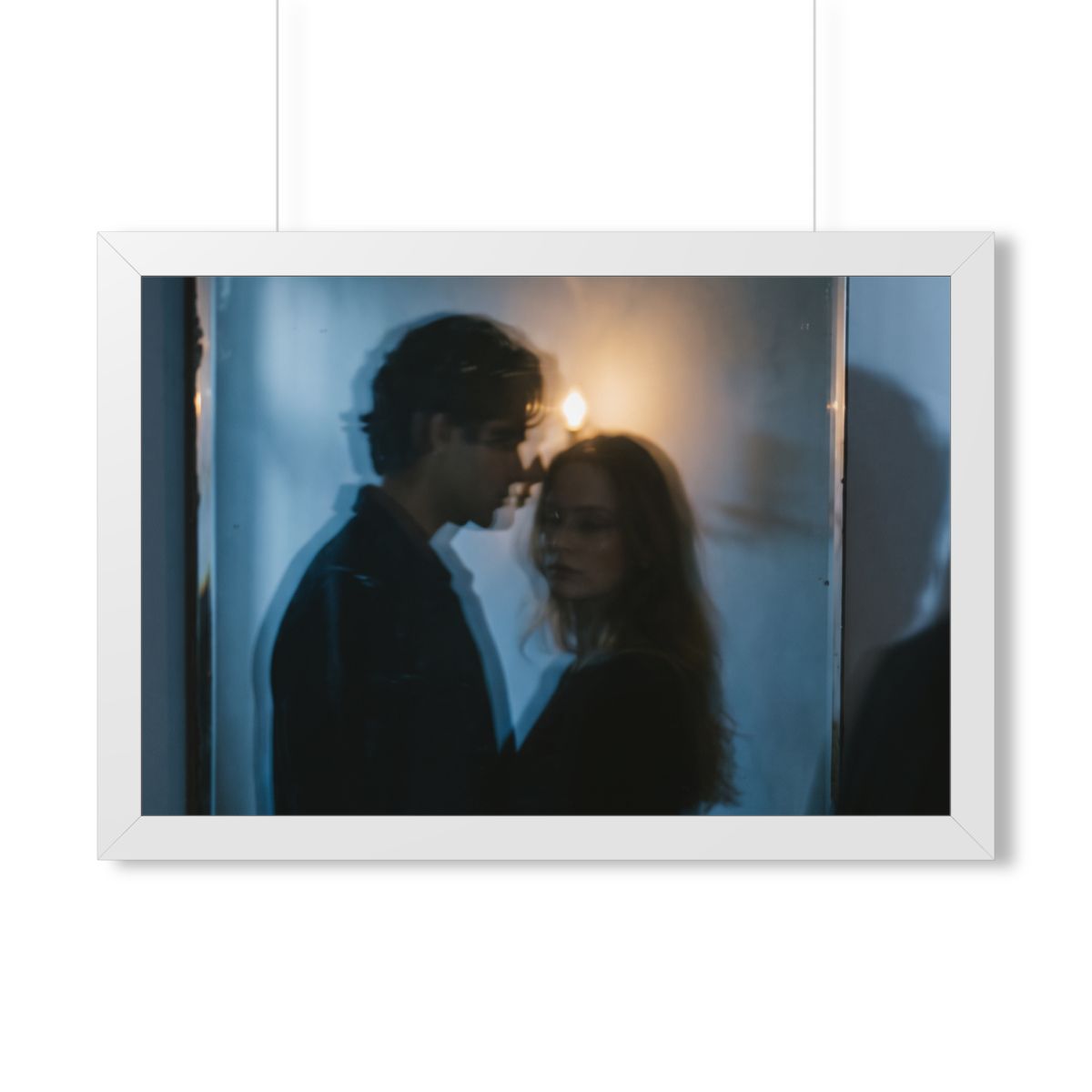 Midnight Glow Framed Poster - Cozy Horizontal Art (14×11......