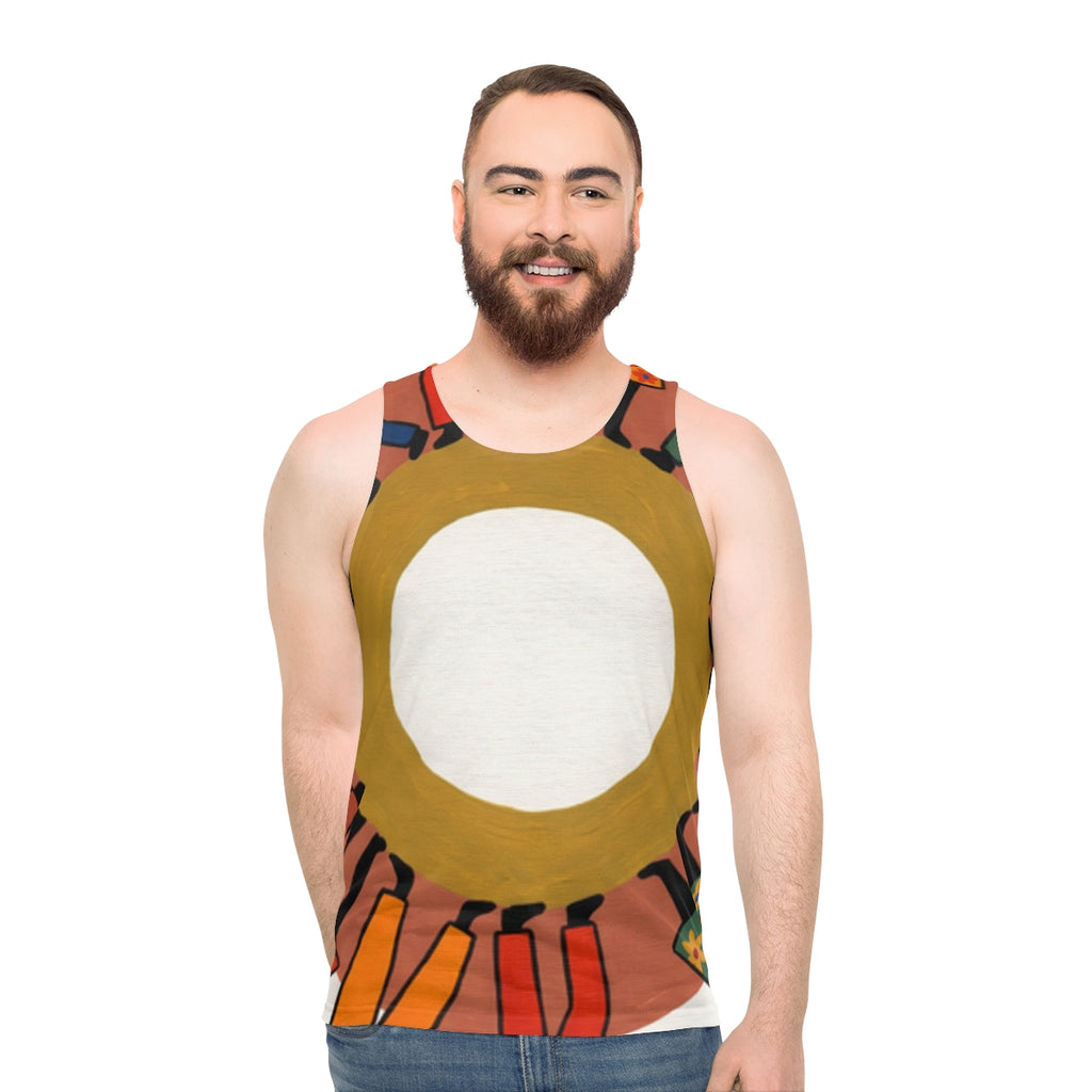 Men's Tank Top - Unity Mandala Folk Art | Echovira Gallery