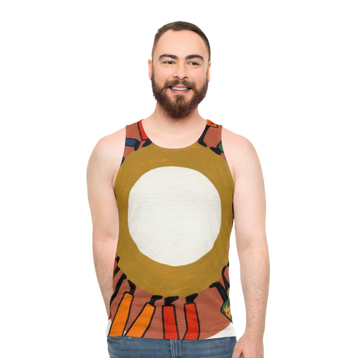 Men's Tank Top - Unity Mandala Folk Art | Echovira Gallery
