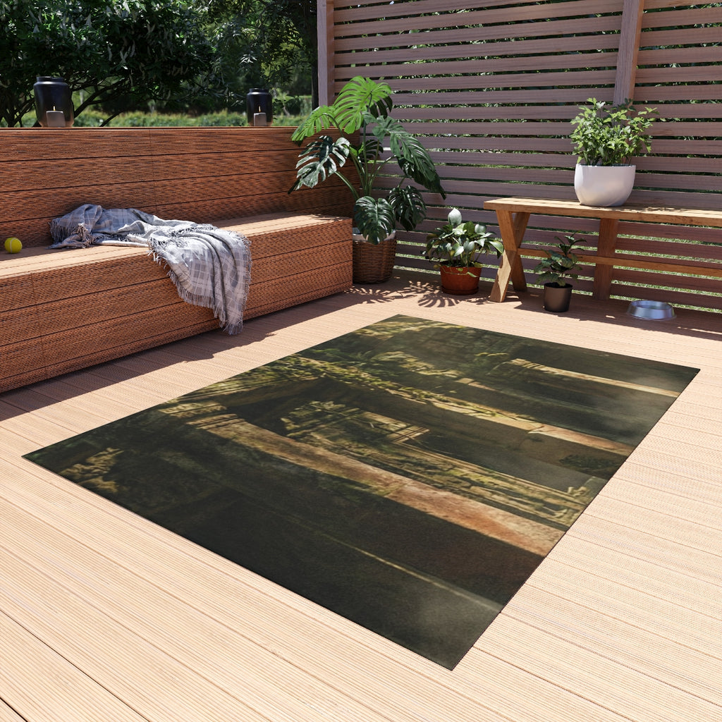Outdoor Rug - Sacred Temple Haven | Echovira Gallery