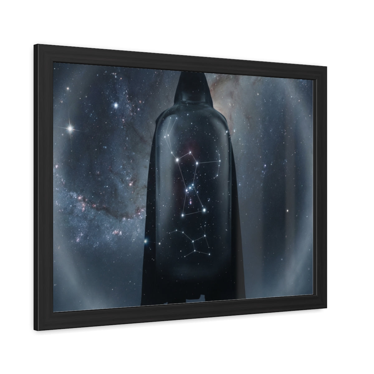 Framed Poster - Orion Cosmic Voyager — Landscape (10×8, 12×8, 11×9, 14×11, 17×11, 16×12, 18×12, 20×16, 24×16, 24×18, 30×20, 32×24, 36×24, 40×26 & 48×32)