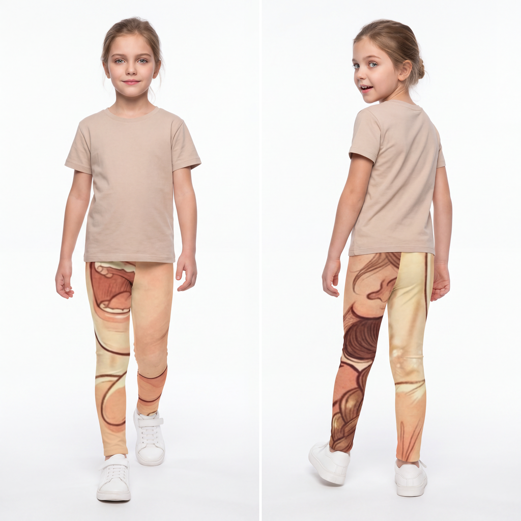 Kids Leggings - Sing-Song Meadow Play | Echovira Gallery