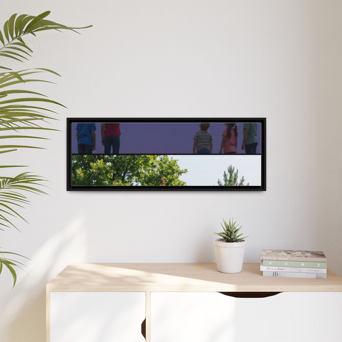 Matte Canvas, Framed - Stardust & Forest Discovery — Black /...