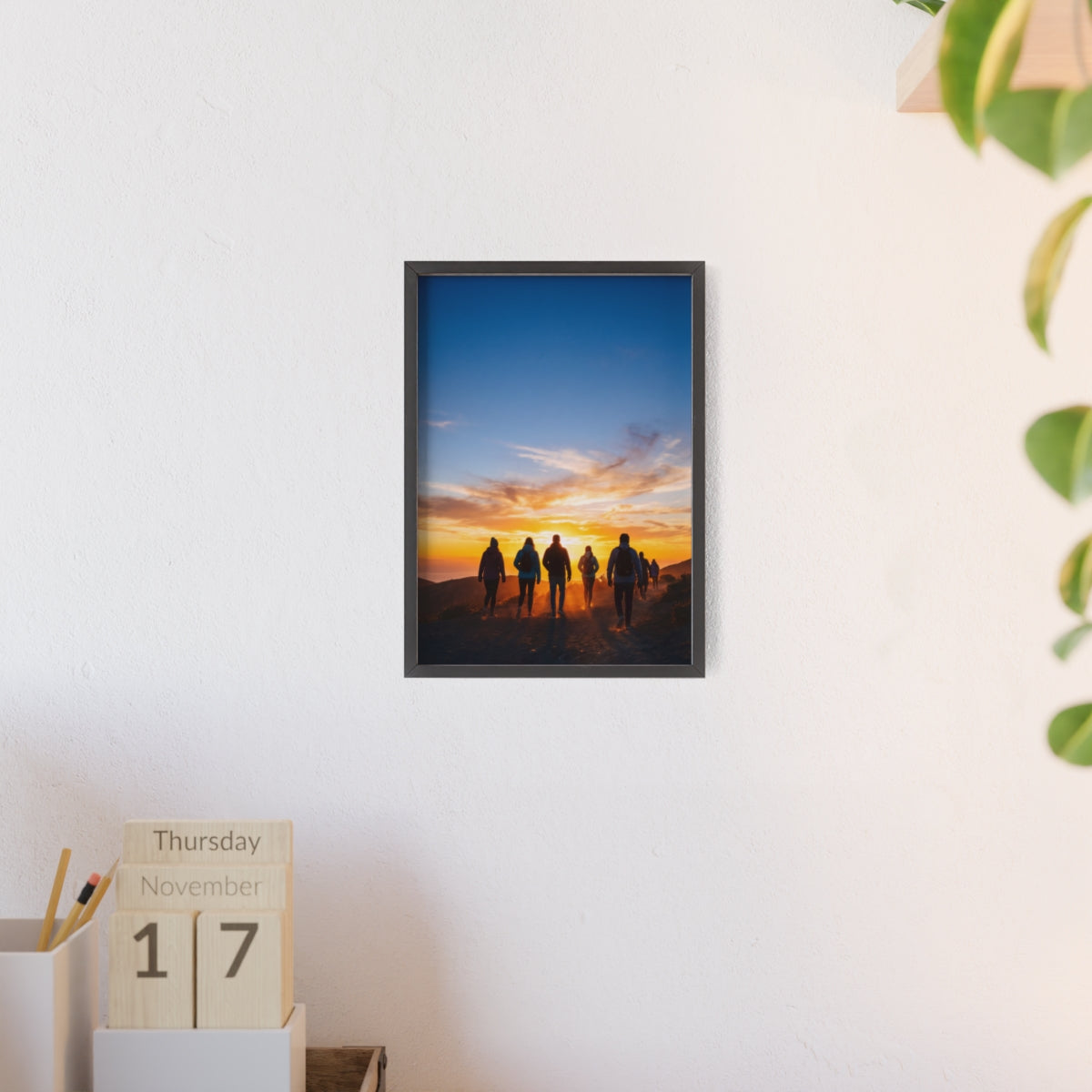 Posters with Wooden Frame - Sunrise Journey