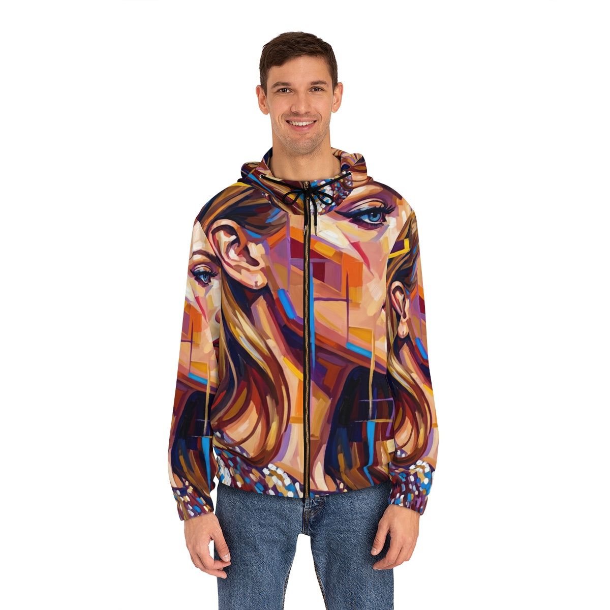 Men's Full-Zip Hoodie - Shattered Elegance | Echovira...