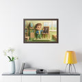 Framed Horizontal Poster - School Days — Walnut (14×11... |...