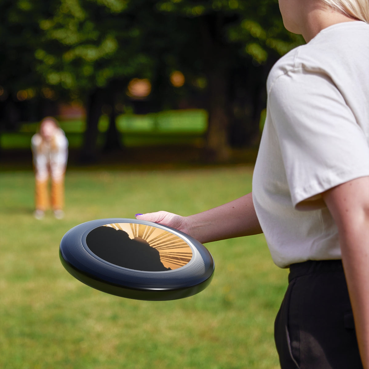 Golden Mountain Wham-O Frisbee