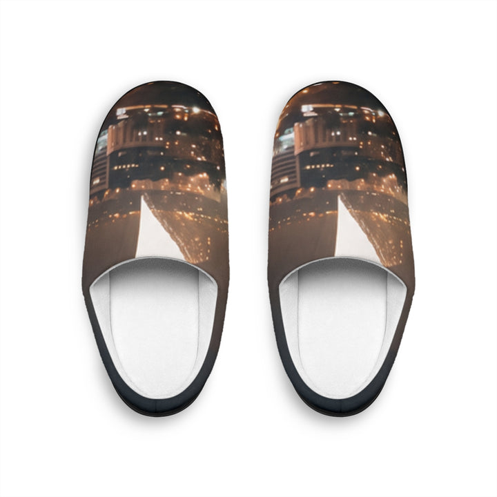 Men's Indoor Slippers - Midnight City Lights