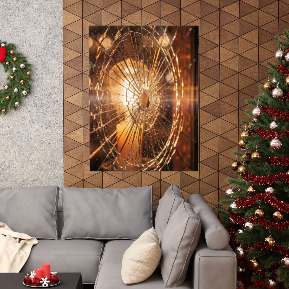 Matte Vertical Posters - Shattered Radiance Glass Art (8×10...