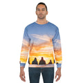 Men's Sweatshirt - Sunset Mountain Ridge | Echovira Gallery