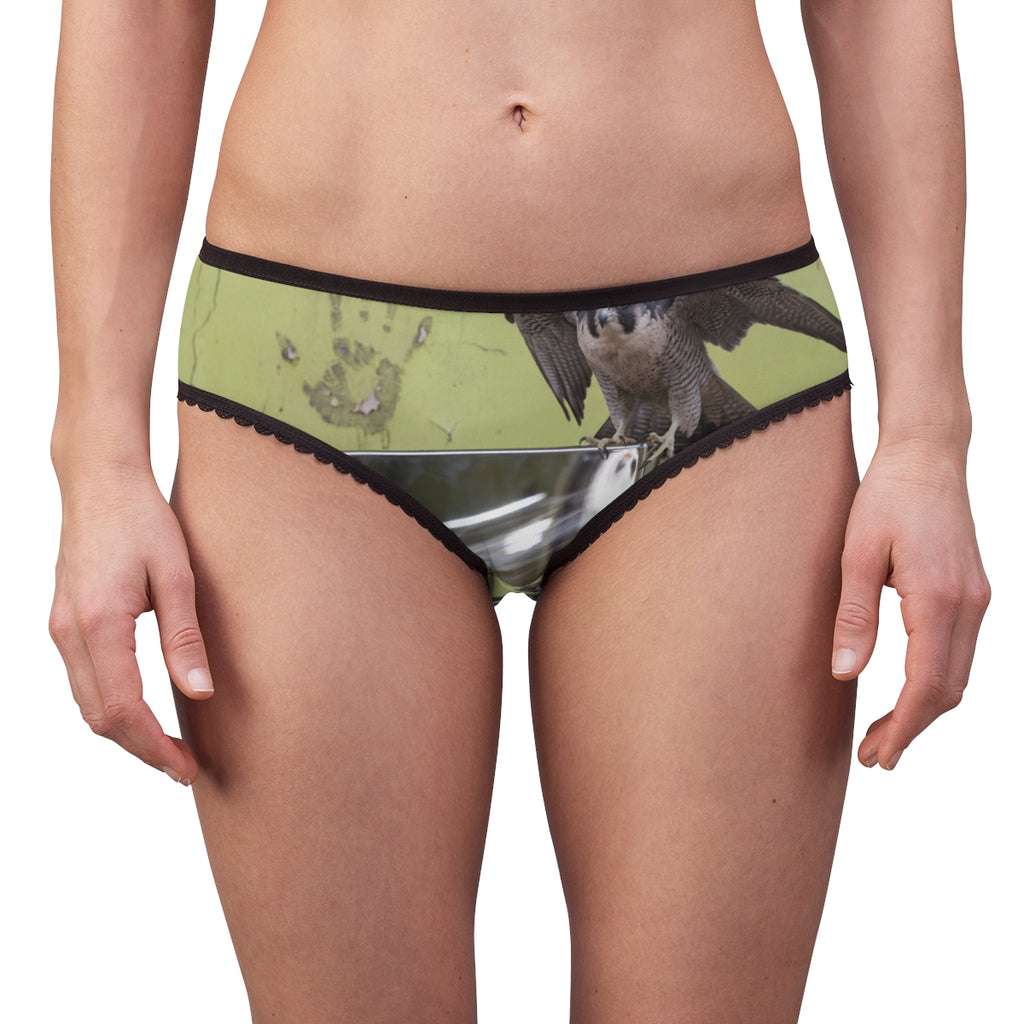 Women's Briefs with Peregrine Falcon Art