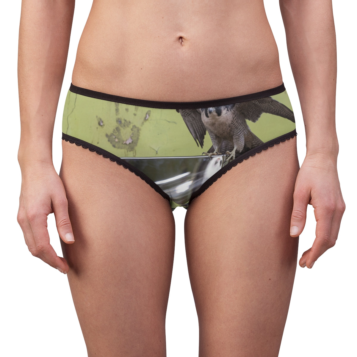 Women's Briefs with Peregrine Falcon Art