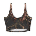 Forest Roots Sports Bra with Earthy Art