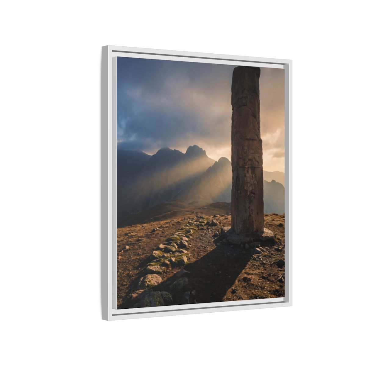 Framed Matte Canvas - Sun Peak