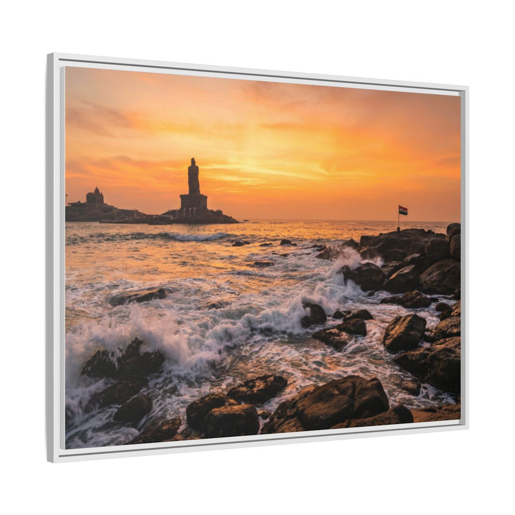 Framed Matte Canvas - Majestic Golden Coast