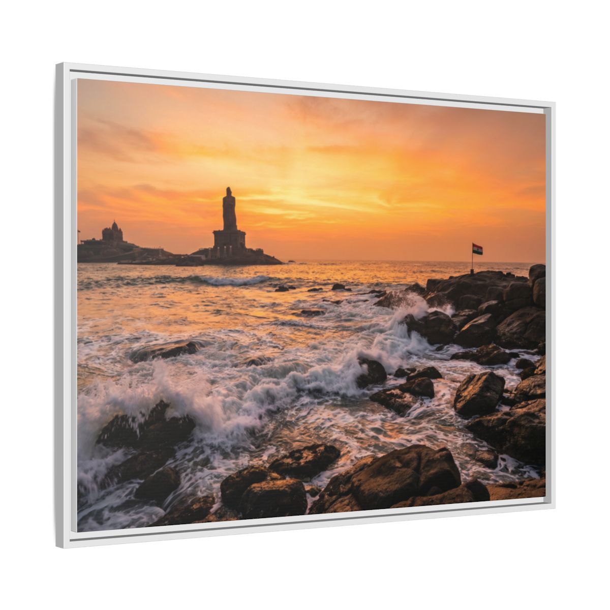 Framed Matte Canvas - Majestic Golden Coast