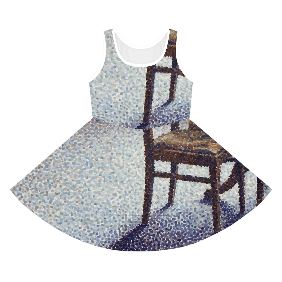 Girls' Sundress with Fine Art Chair Print