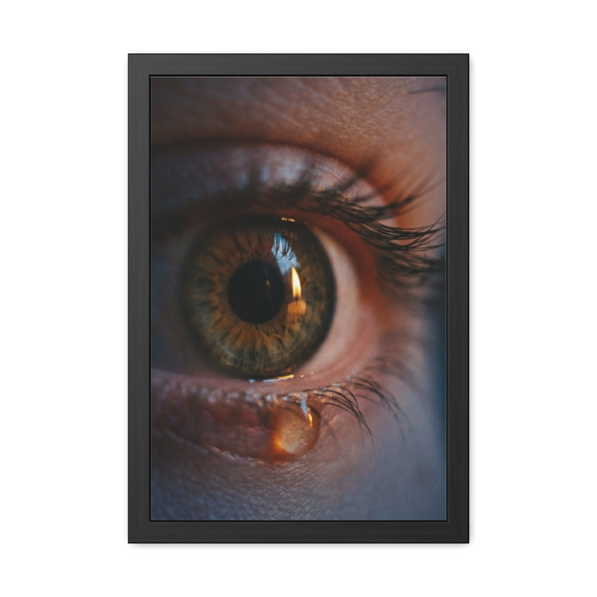 Framed Poster - Ethereal Gaze — Portrait