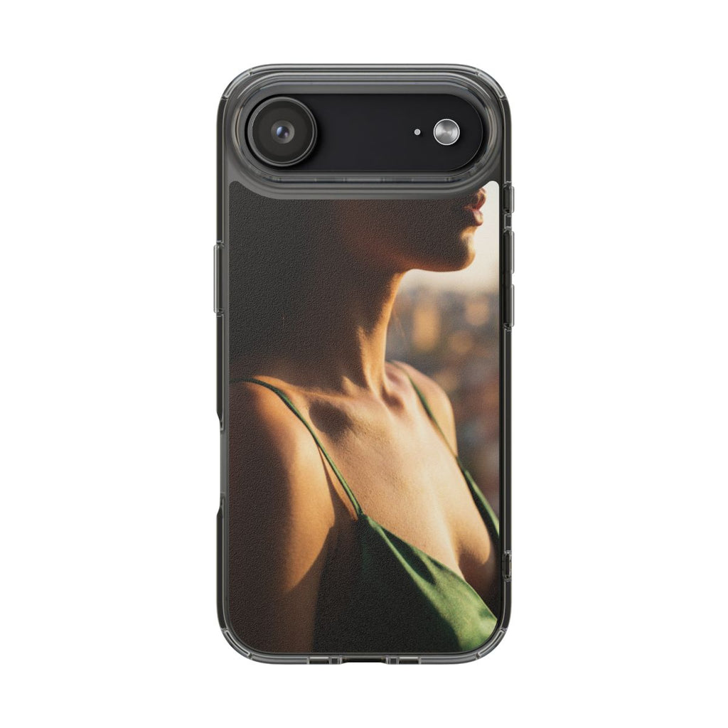 Clear Impact-Resistant Cases - Clear Phone Case - Emerald...