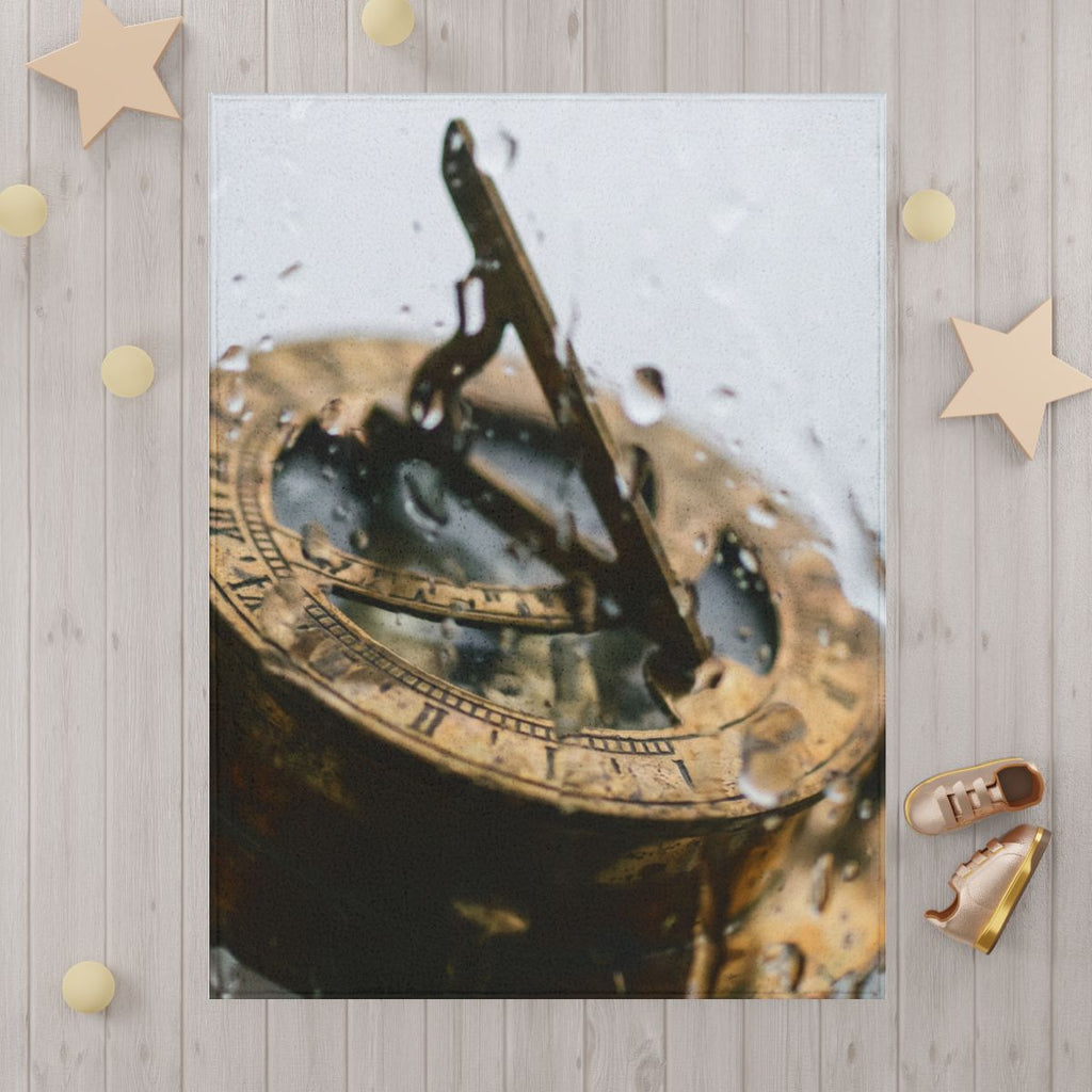 Antique Brass Sundial Toddler Blanket