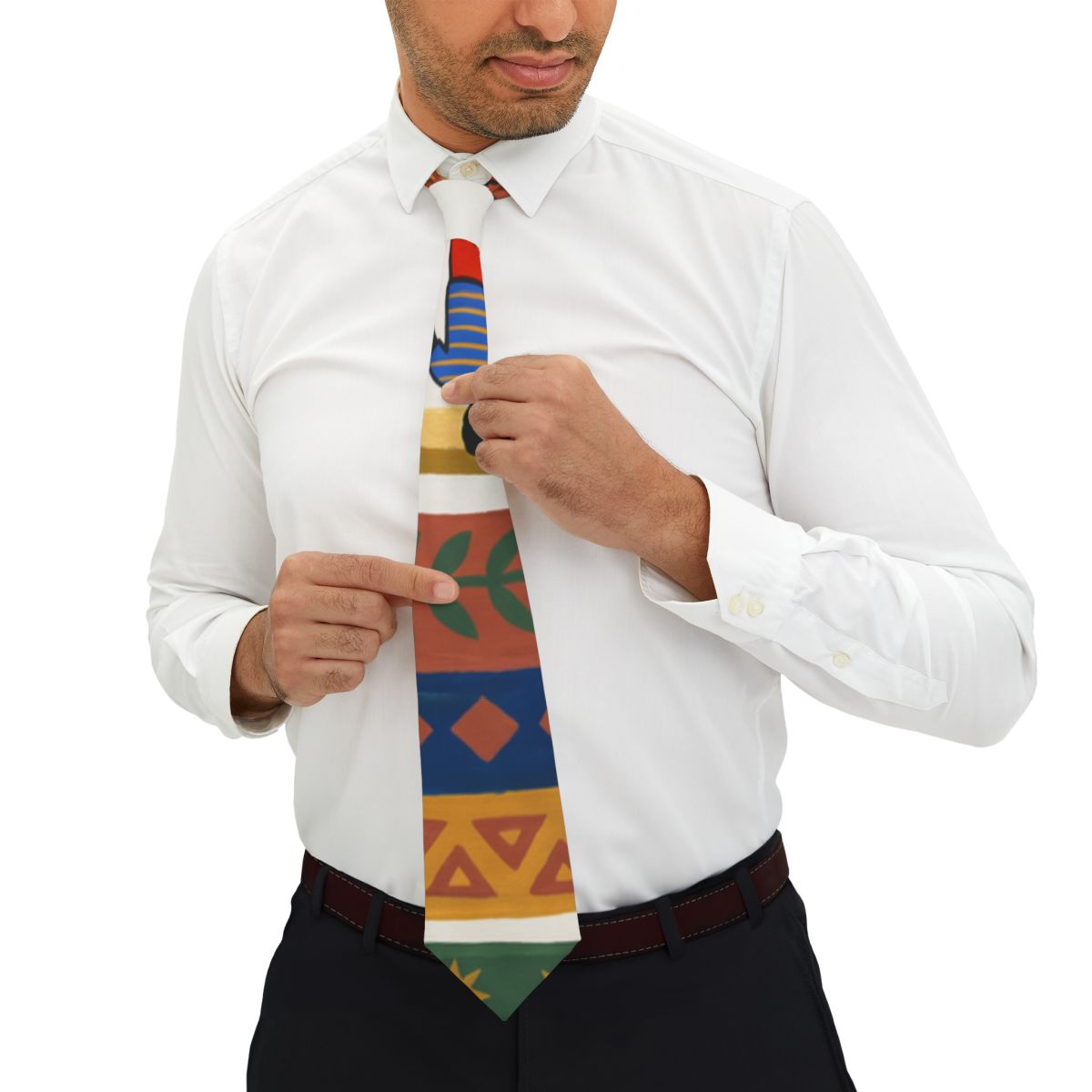 Necktie - Unity Mandala Folk Art | Echovira Gallery