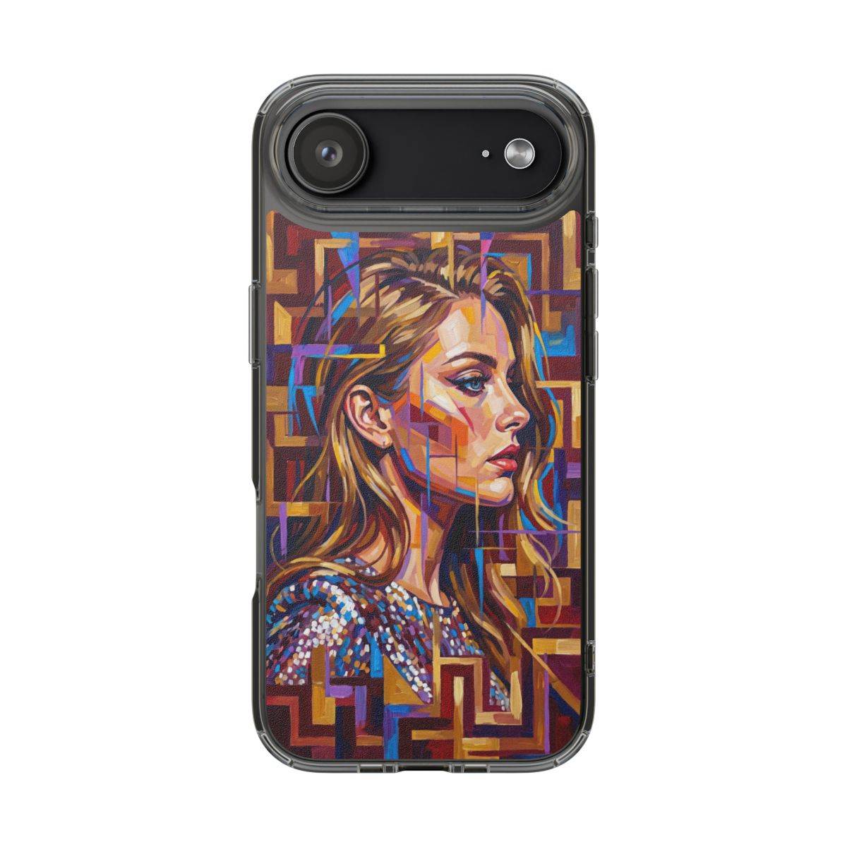 Clear Impact-Resistant Case - Shattered Elegance | Echovira...