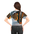 Crop Tee - Twilight Promenade Urban Chic | Echovira Gallery