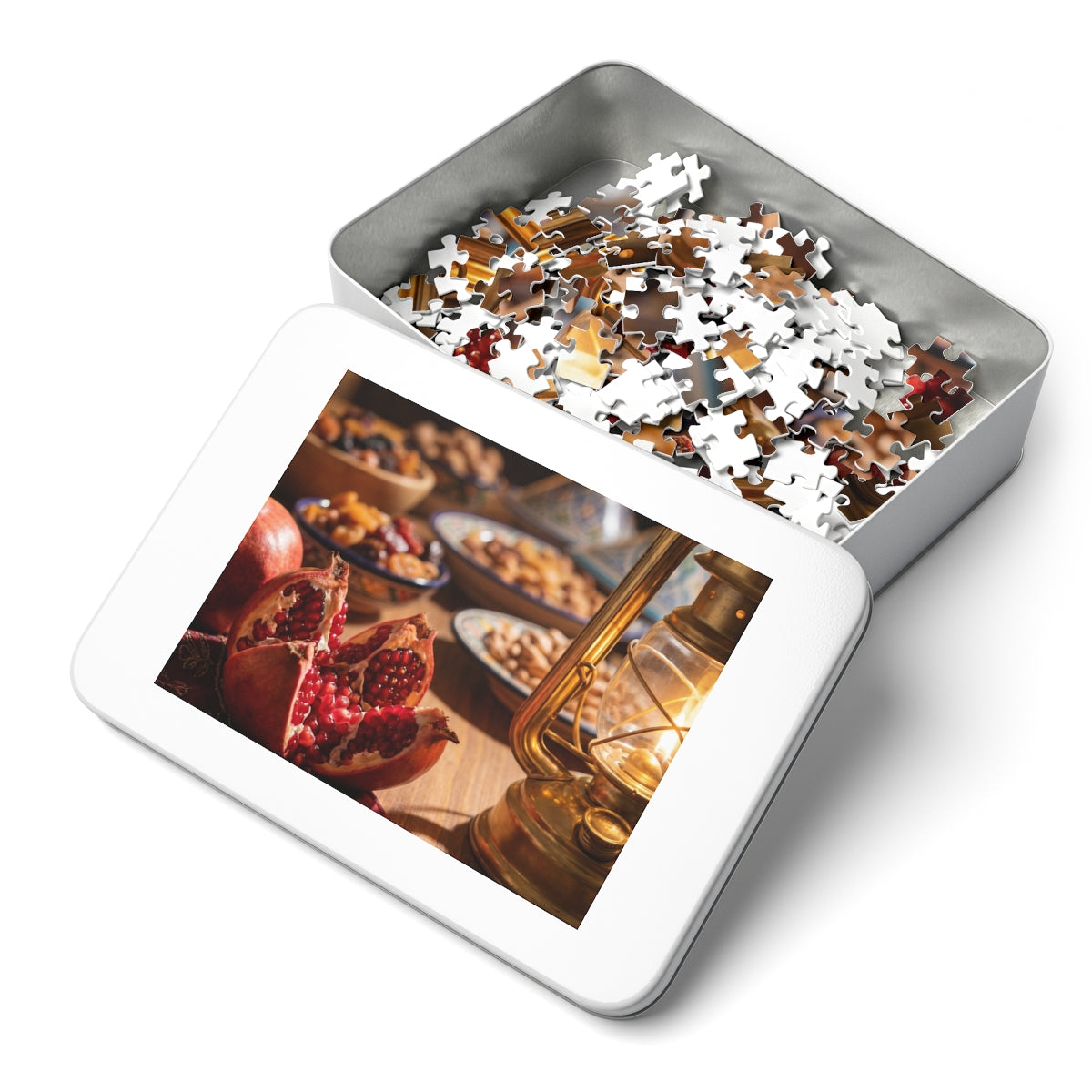 Jigsaw Puzzle with Tin - Amber Feast (30, 110, 252, 500... |...