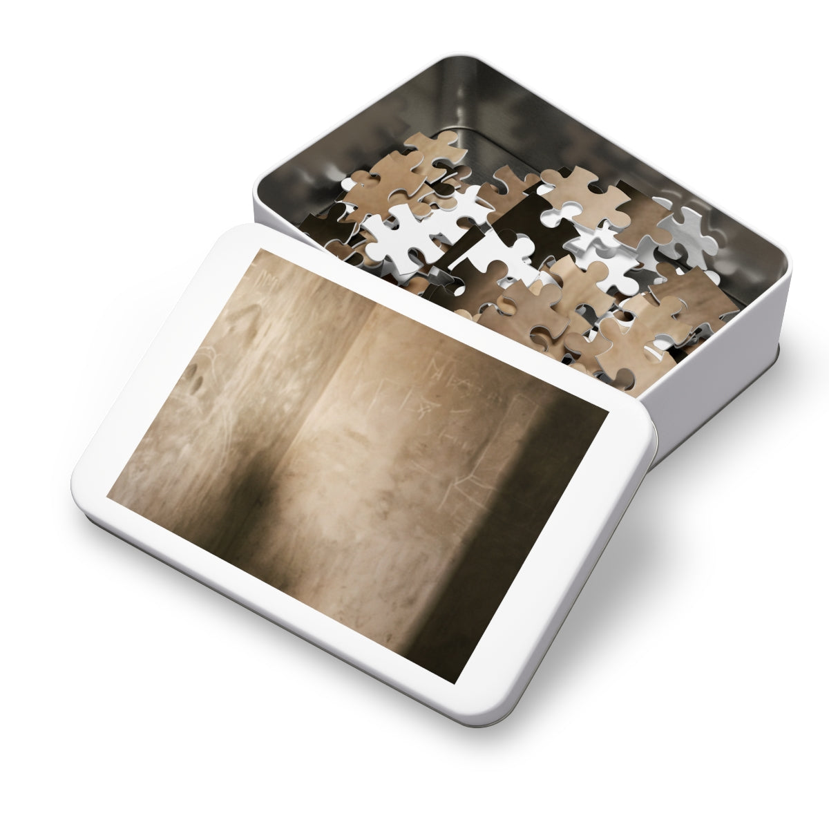 Jigsaw Puzzle with Tin - Shadows of the Citadel moody... |...