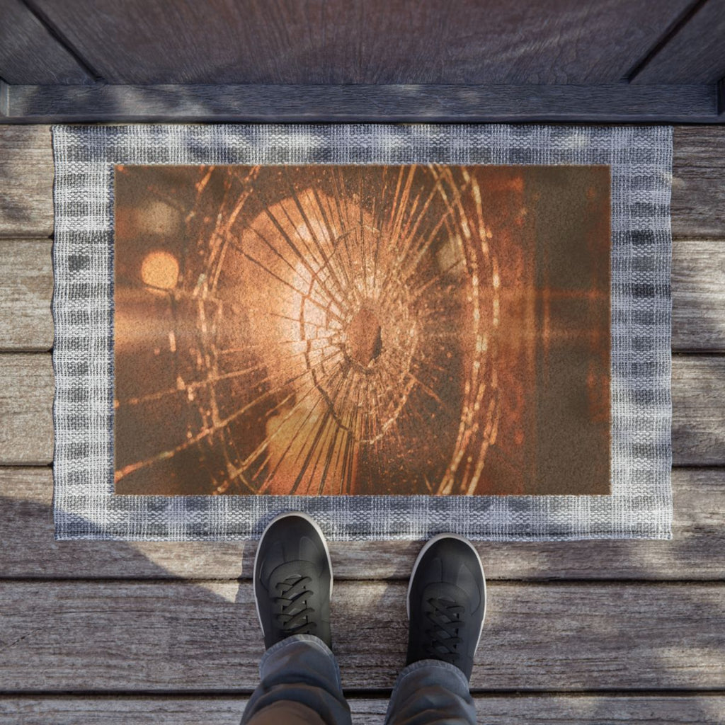 Doormat - Fractured Light - Golden Glass Aesthetic |...