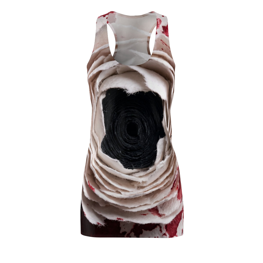 Crimson Floral Women's Racerback Dress