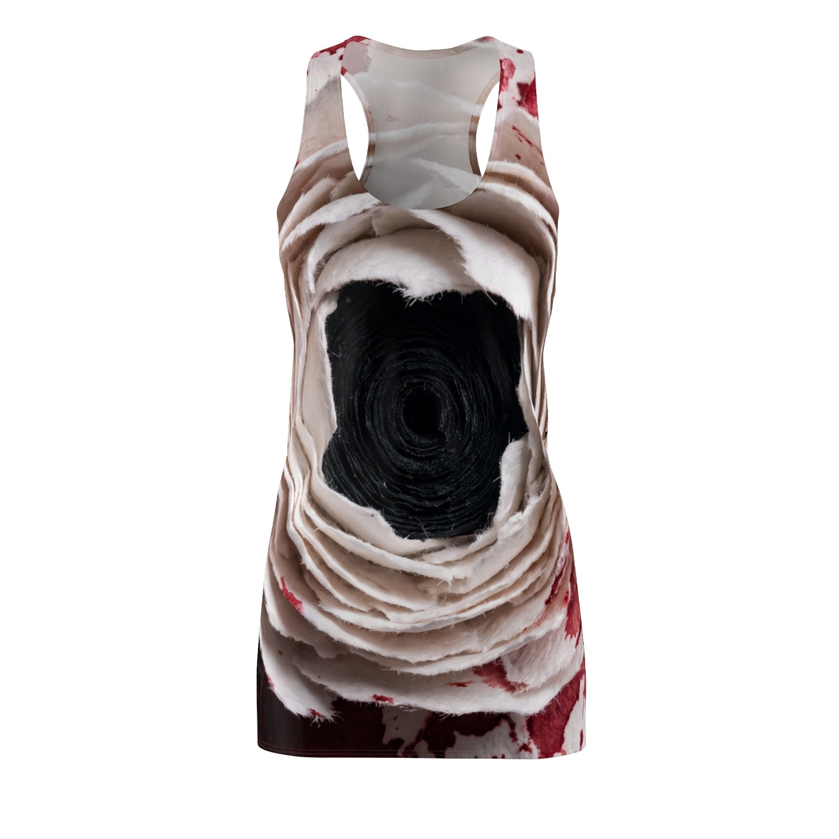Crimson Floral Women's Racerback Dress