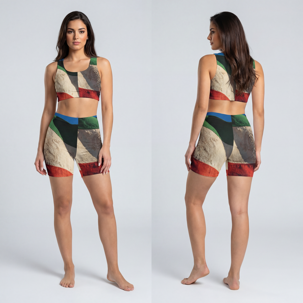 Women's Biker Shorts - Flag