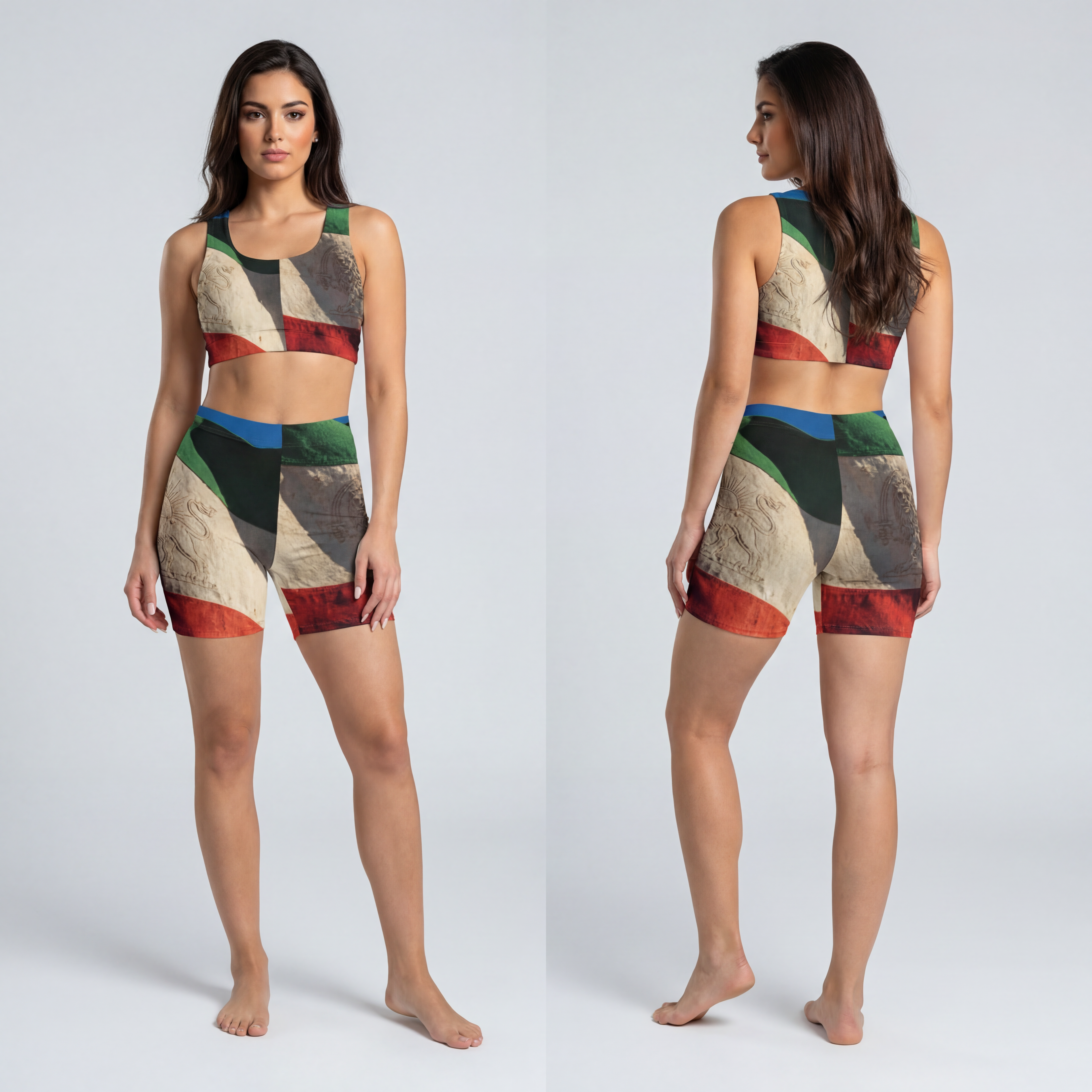Women's Biker Shorts - Flag