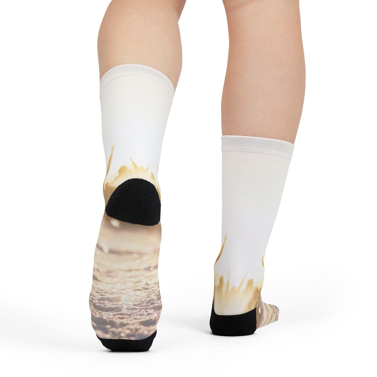Golden Hour Crowd Sublimation Crew Socks