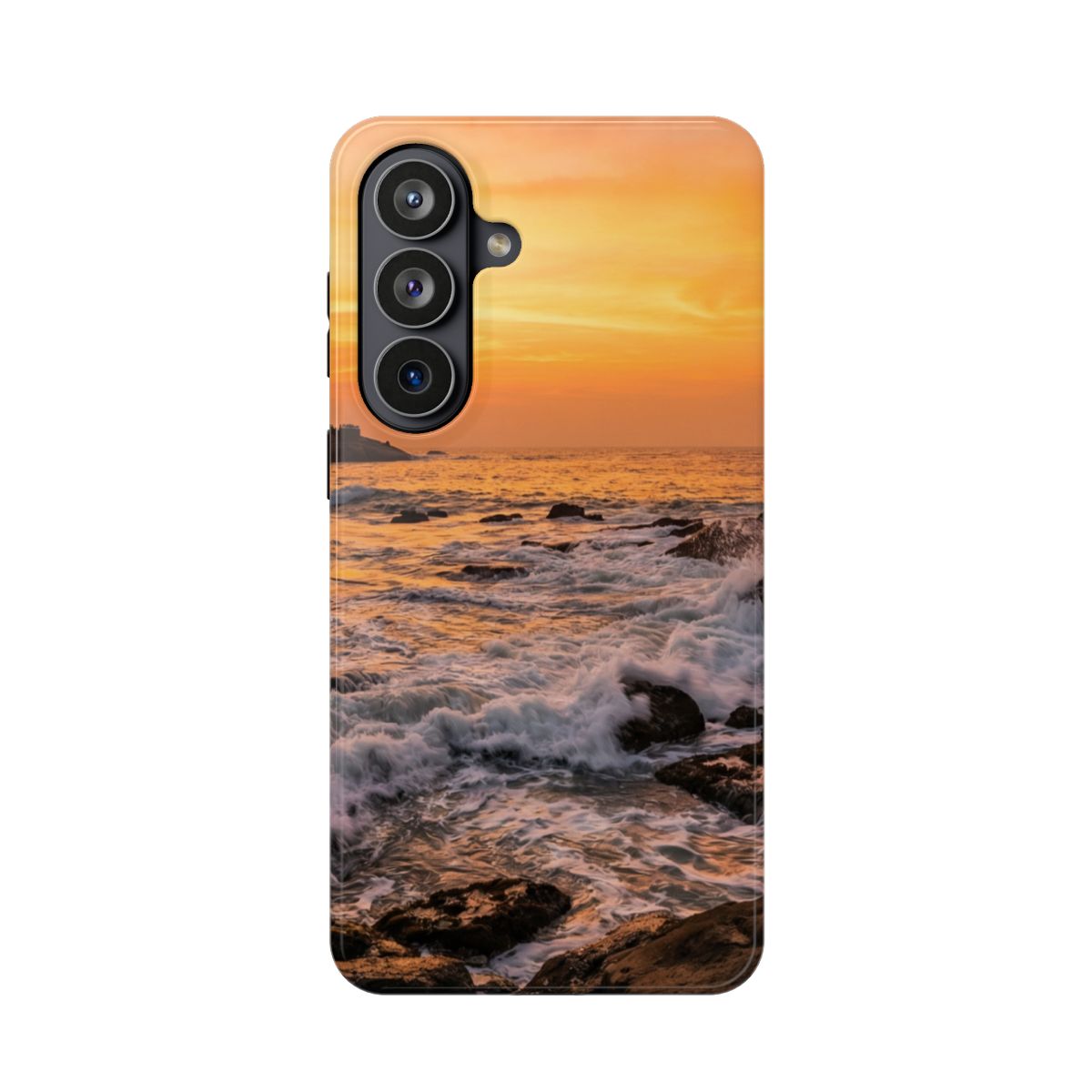 Impact-Resistant Case - Golden Hour Wave | Echovira Gallery
