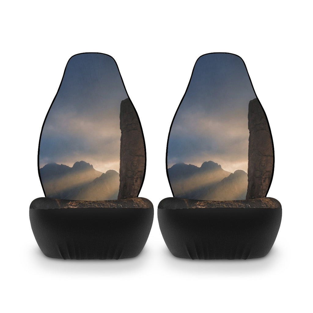 Polyester Car Seat Covers - Mystic Monolith Ancient Persian...