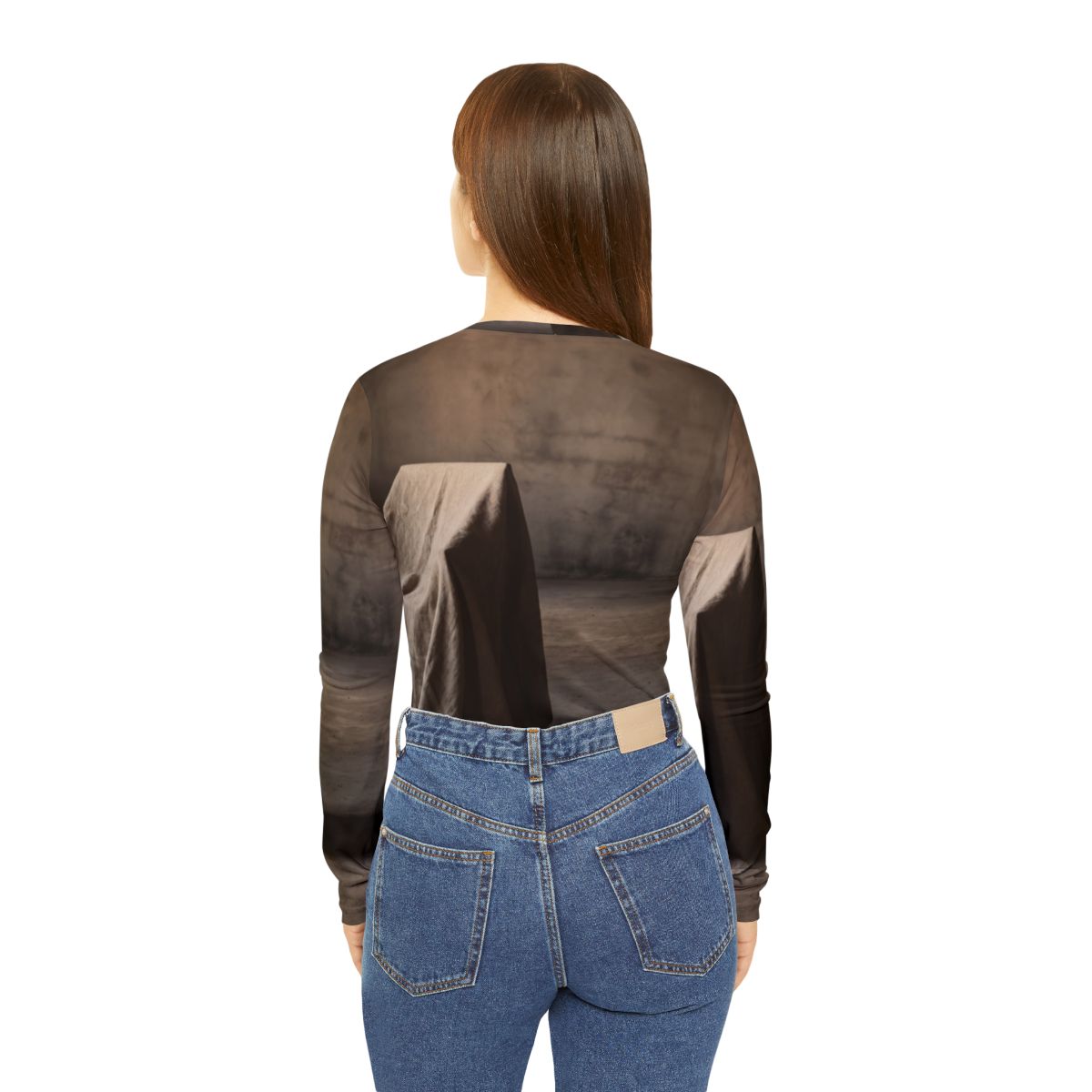 Women's Long Sleeve V-neck - Minimalist