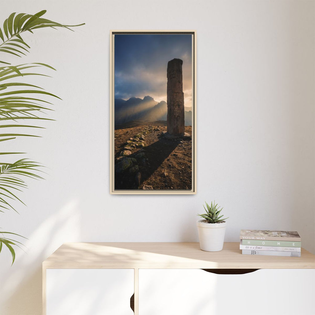 Framed Matte Canvas - Sun Peak