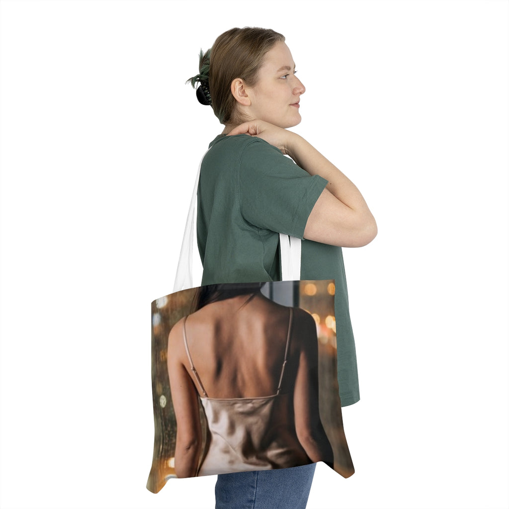 Shoulder Tote Bag - Rainscape Silhouette | Echovira Gallery