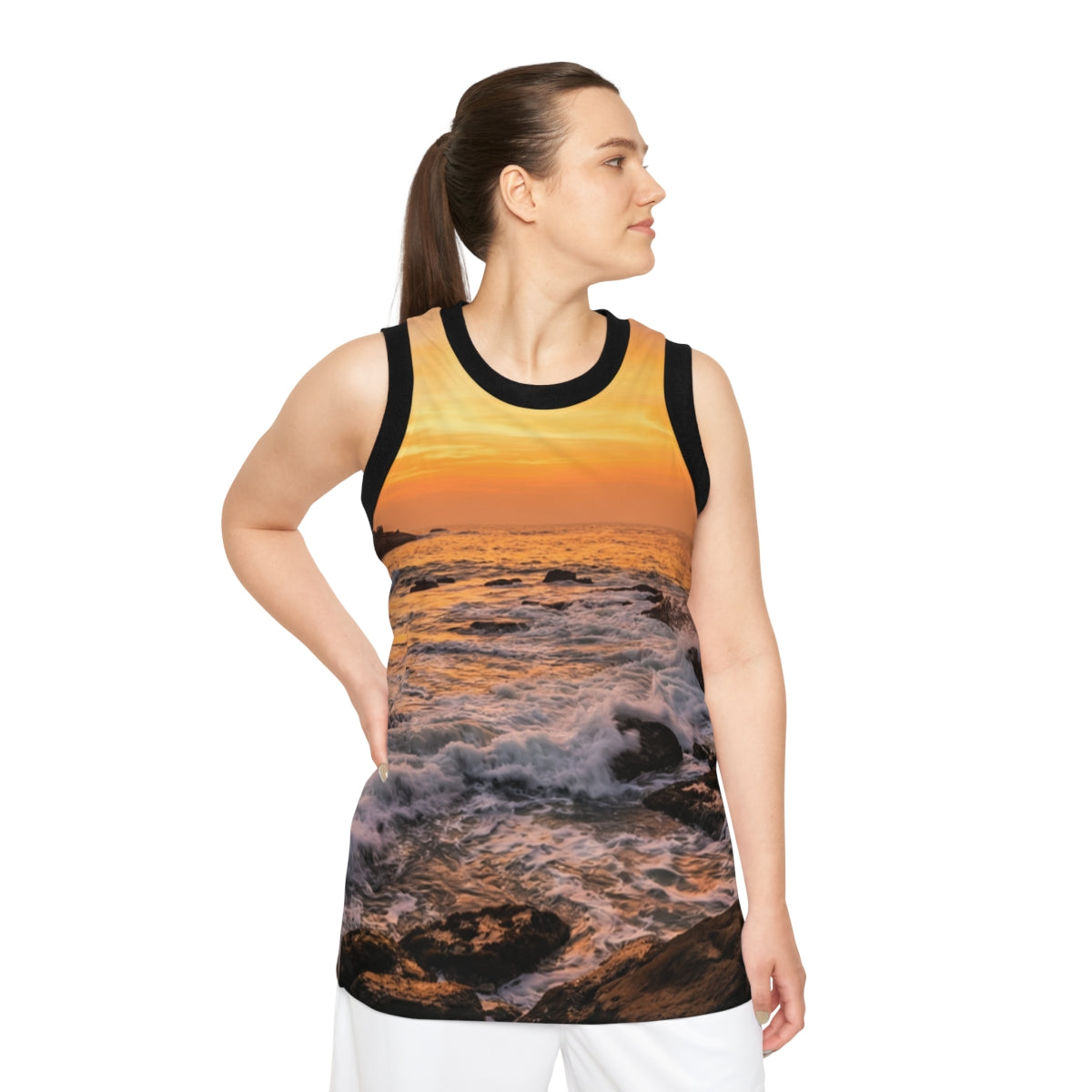 Basketball Jersey - Majestic Ocean Dawn