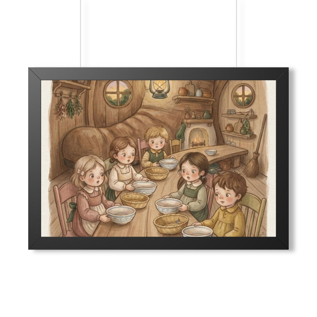 Framed Horizontal Poster - Where Is the Bread Storybook... |...