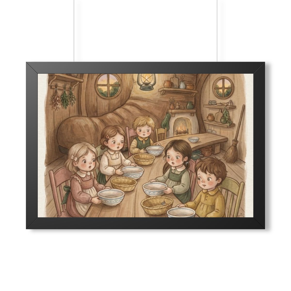 Framed Horizontal Poster - Where Is the Bread Storybook... |...