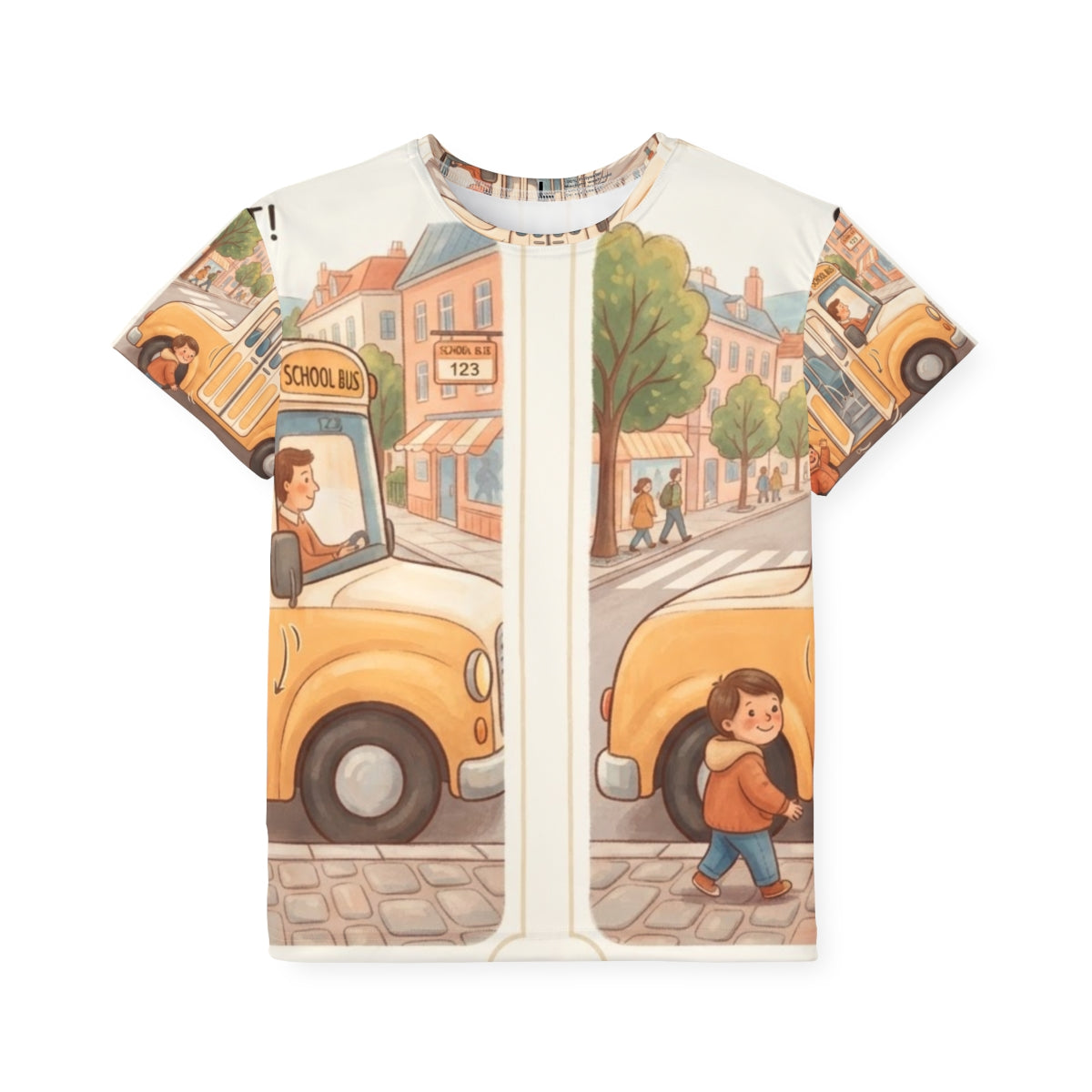 Kids Sports Jersey - School Bus Team Route | Echovira...