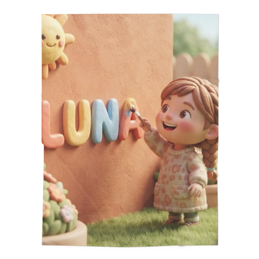 Baby Swaddle Blanket - Luna Clay Sunshine | Echovira Gallery