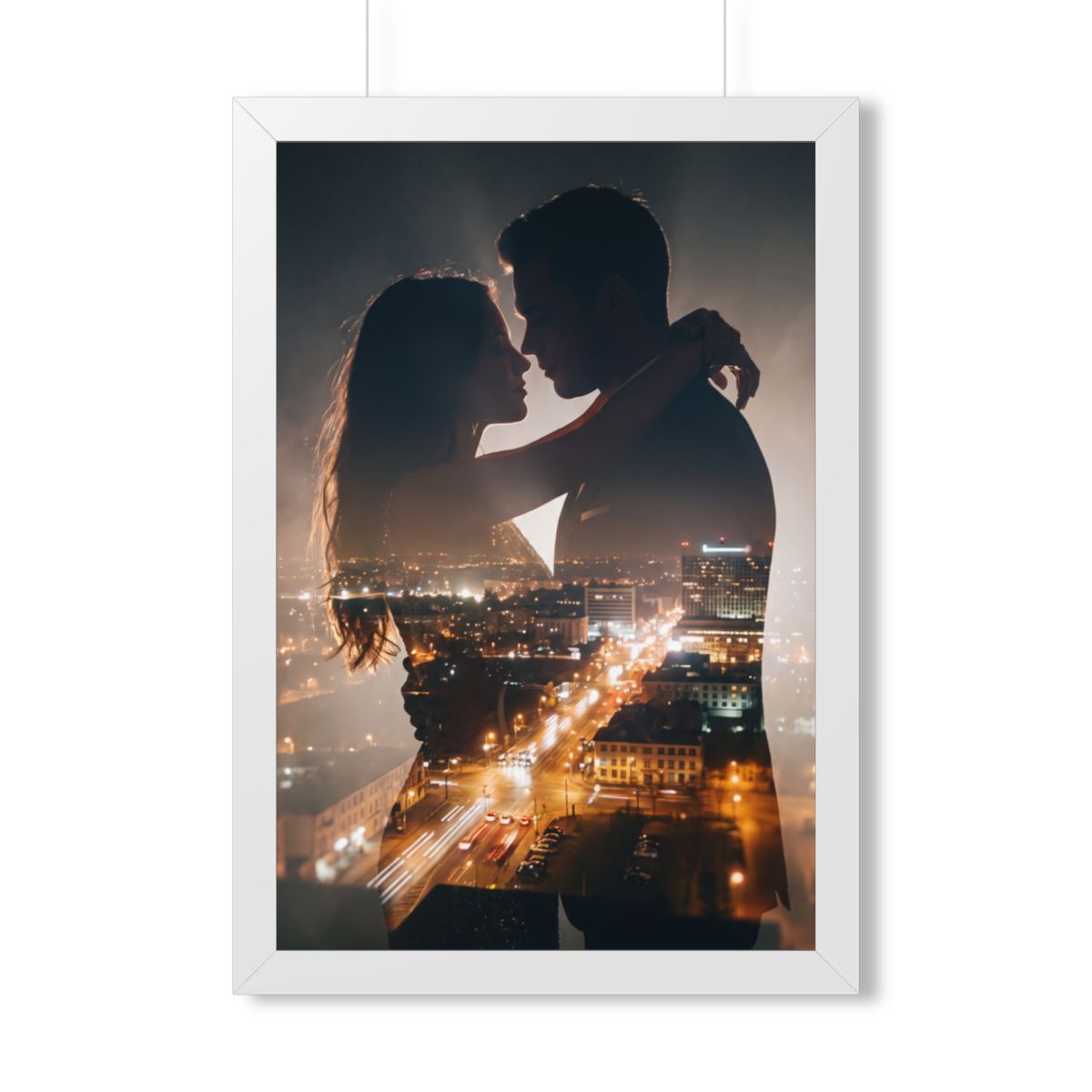 Framed Vertical Poster - Metropolitan Lovers Kiss (11×14......